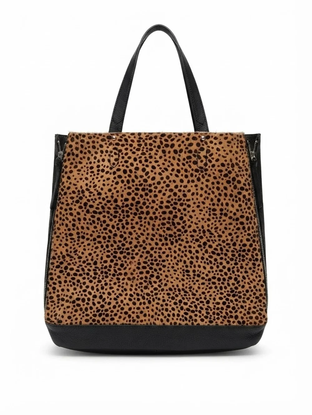 Sanctuary Leopard-Print Hobo with Black Trim